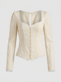 Cream Blouse Corset