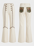 Flare Jeans Ecru